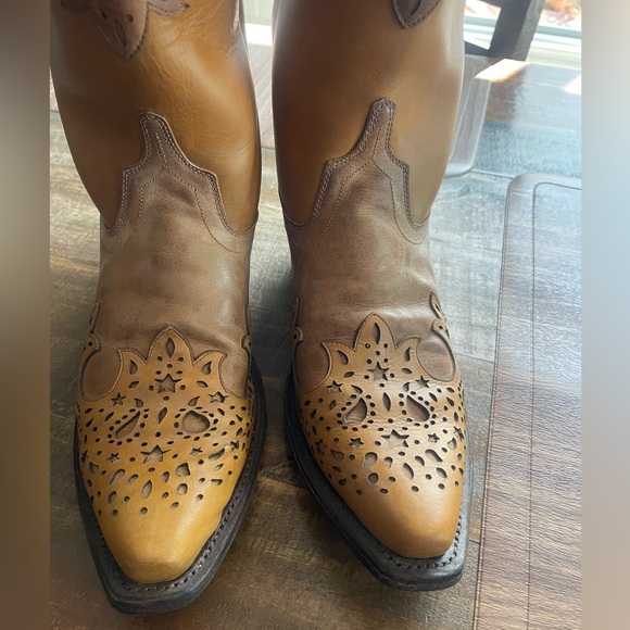 Cavendars old West leather cowgirl boot size 7.5 - Picture 3 of 8